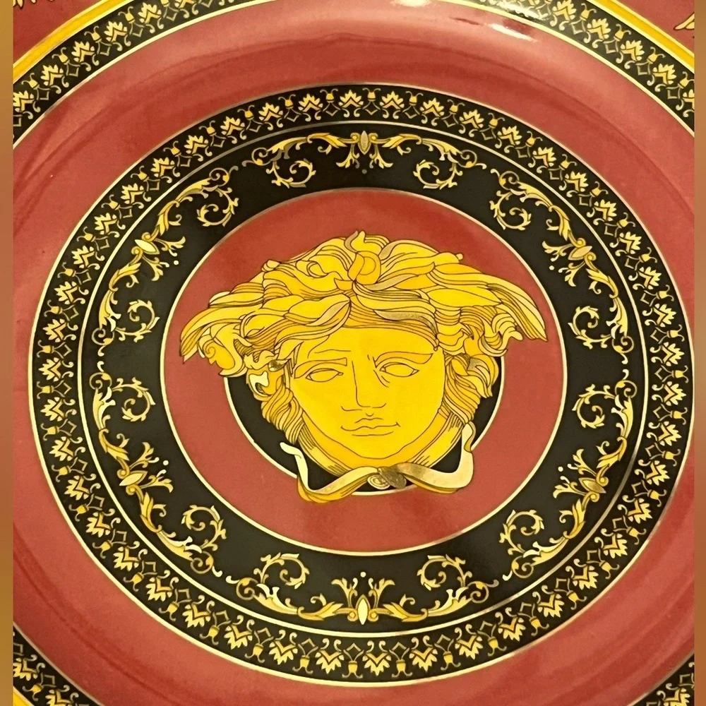 VERSACE Rosenthul - authentic VERSACE Medusa charger plate..12” ashtray set